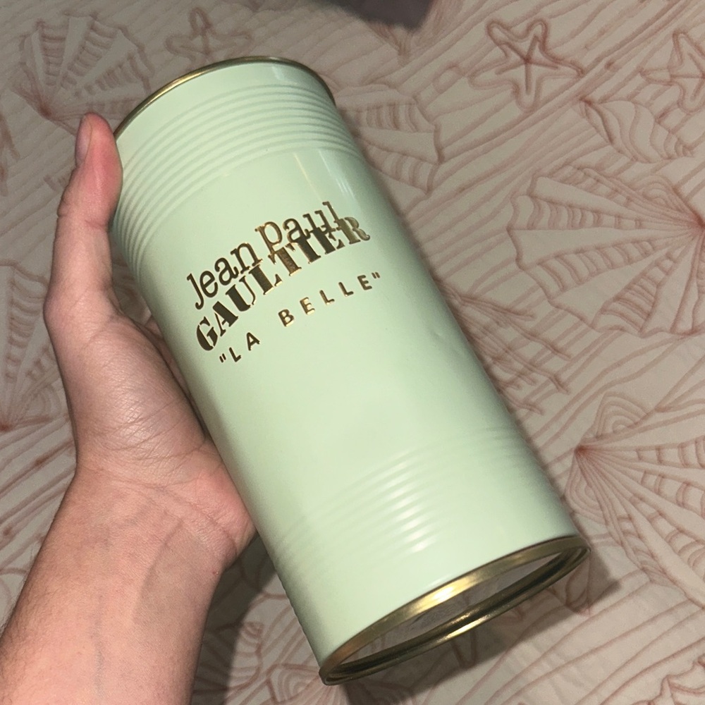 Jean Paul Gaultier La Belle Light Green and Gold Canister